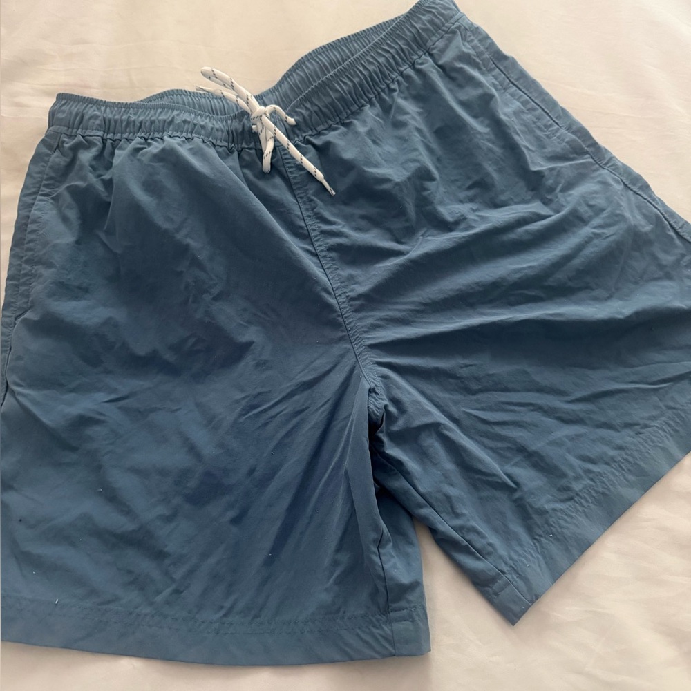 Magellan Outdoors Slate Blue Swim Trunks with Drawstring